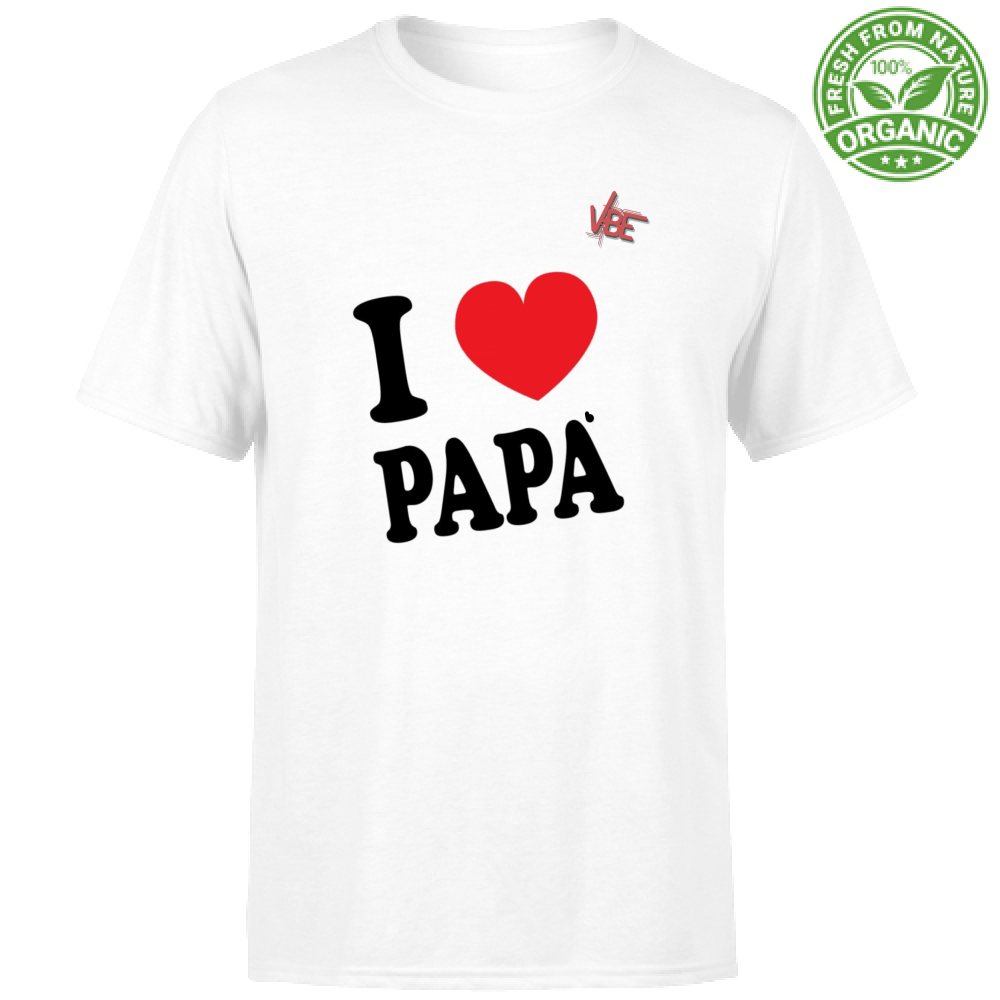 T-Shirt Uomo Organic - I Love Papa - VBEVBE