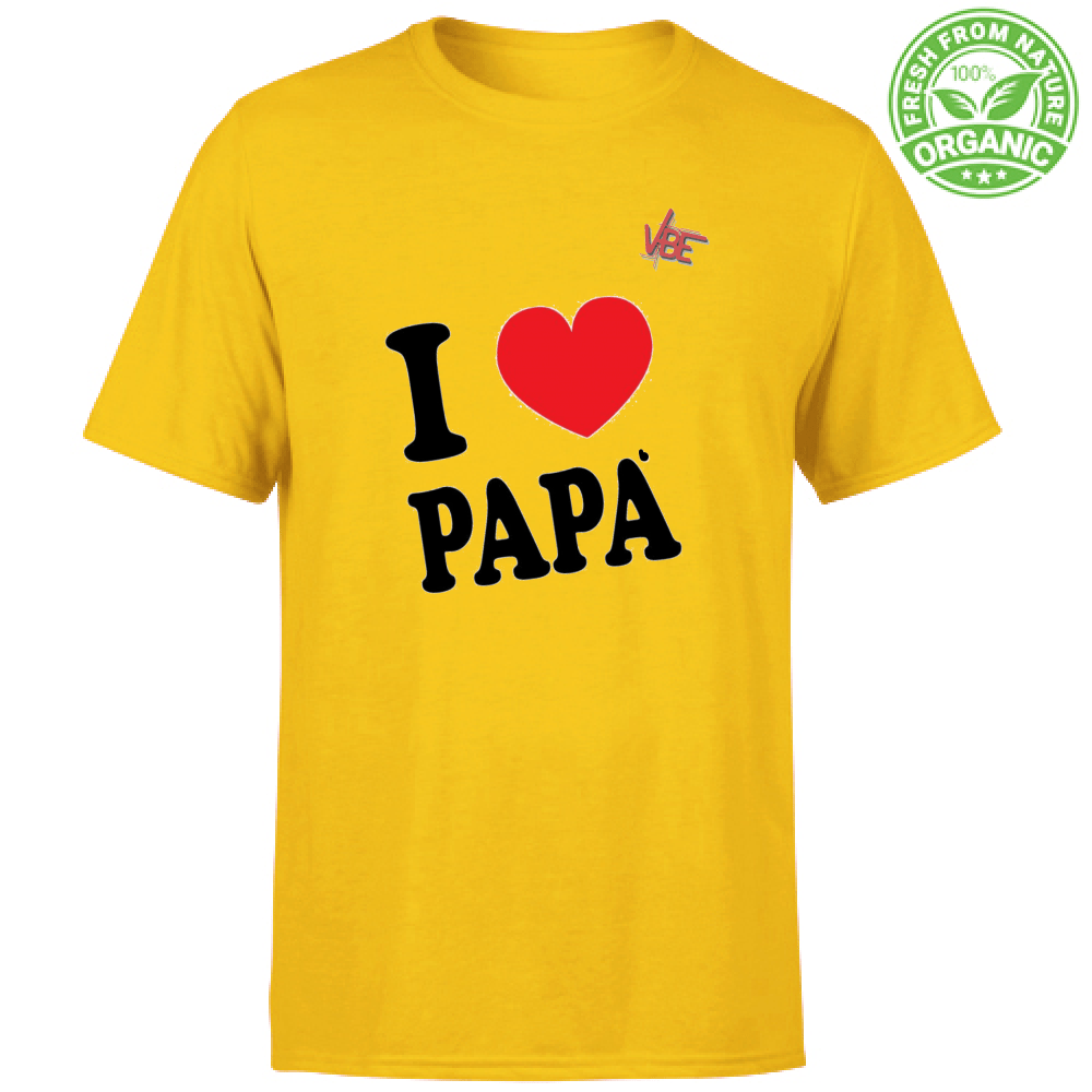 T-Shirt Uomo Organic - I Love Papa - VBEVBE