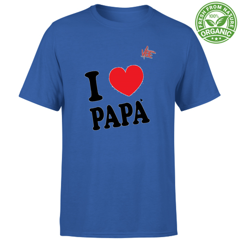 T-Shirt Uomo Organic - I Love Papa - VBEVBE