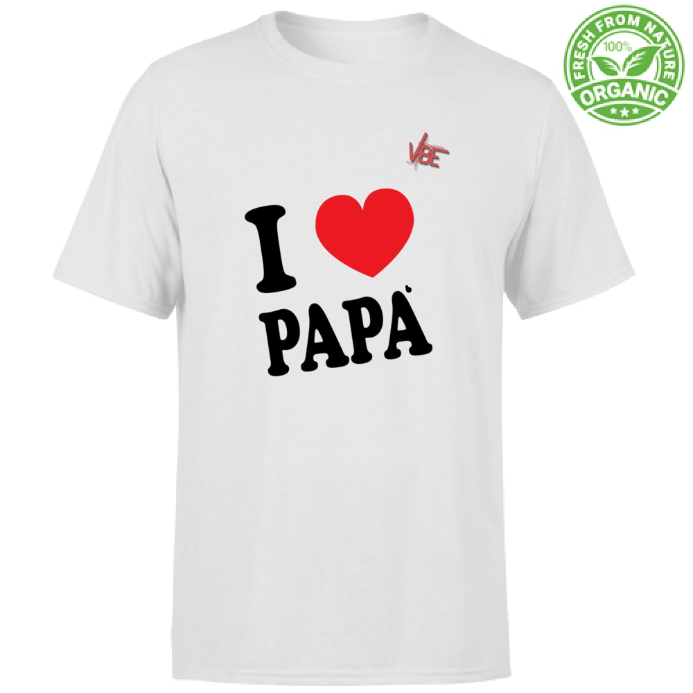 T-Shirt Uomo Organic - I Love Papa - VBEVBE