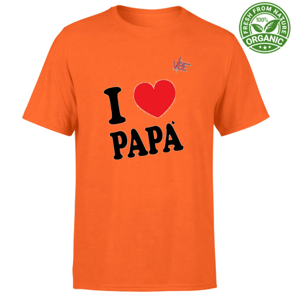 T-Shirt Uomo Organic - I Love Papa - VBEVBE