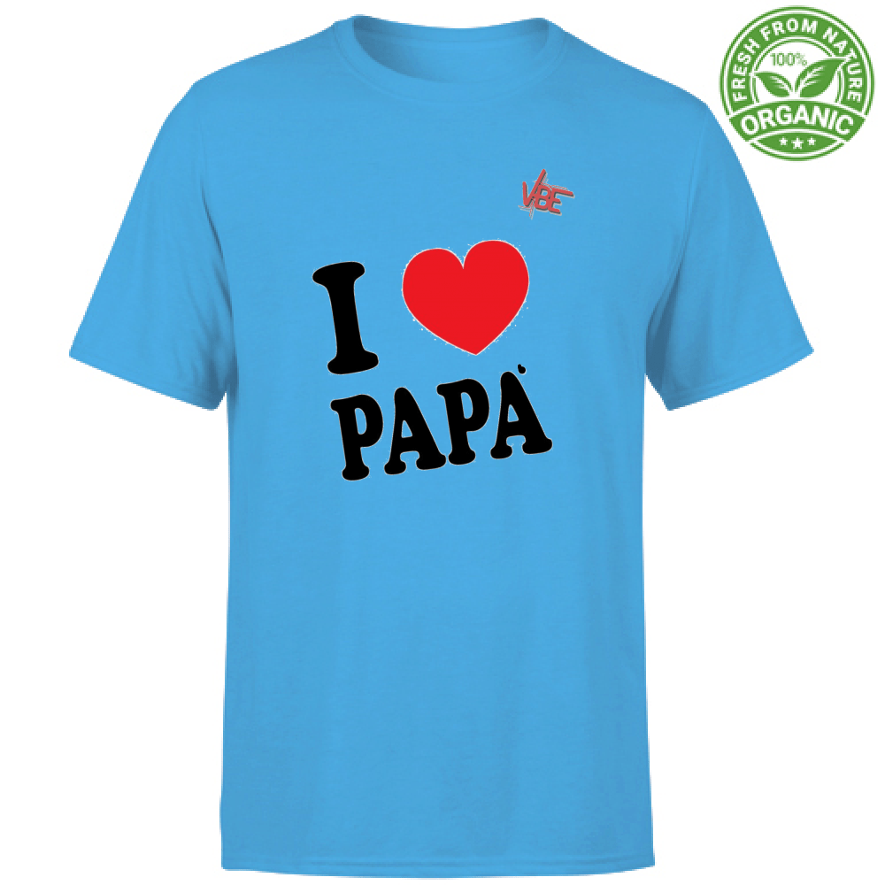 T-Shirt Uomo Organic - I Love Papa - VBEVBE